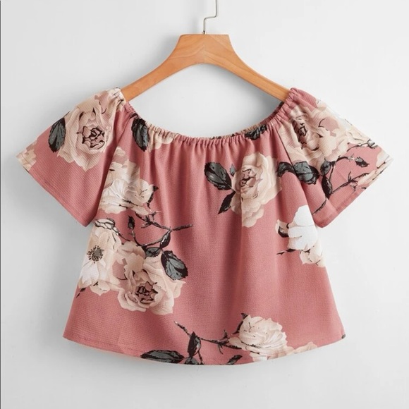 🤩HP🤩🌷$3for$30🌷 Dusty  pink floral blouse - Picture 2 of 6